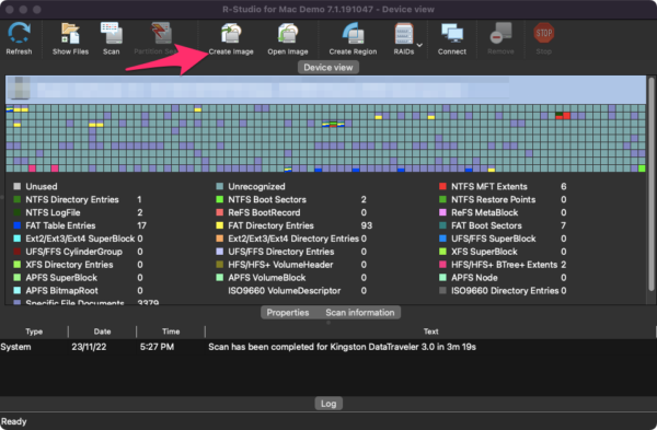 recover data using R-studio on Mac